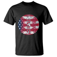 USA 250th Anniversary Baseball T Shirt Patriotic Athlete Gift