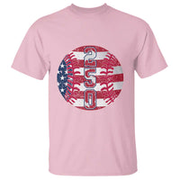 USA 250th Anniversary Baseball T Shirt Patriotic Athlete Gift