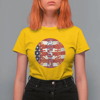 USA 250th Anniversary Baseball T Shirt For Women Patriotic Athlete Gift