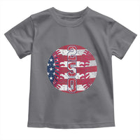 USA 250th Anniversary Baseball Toddler T Shirt Patriotic Athlete Gift