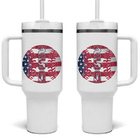 USA 250th Anniversary Baseball Tumbler With Handle Patriotic Athlete Gift
