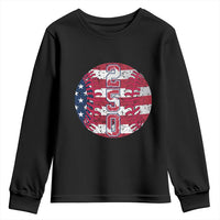 USA 250th Anniversary Baseball Youth Sweatshirt Patriotic Athlete Gift