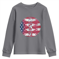 USA 250th Anniversary Baseball Youth Sweatshirt Patriotic Athlete Gift