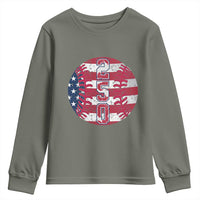 USA 250th Anniversary Baseball Youth Sweatshirt Patriotic Athlete Gift