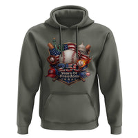 USA 250 Years Of Freedom Baseball Graphic Hoodie