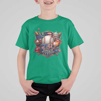 USA 250 Years Of Freedom Baseball Graphic T Shirt For Kid