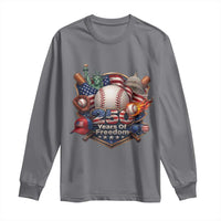 USA 250 Years Of Freedom Baseball Graphic Long Sleeve Shirt