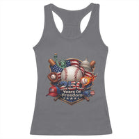 USA 250 Years Of Freedom Baseball Graphic Racerback Tank Top