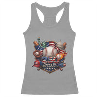USA 250 Years Of Freedom Baseball Graphic Racerback Tank Top