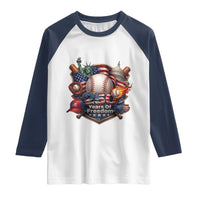 USA 250 Years Of Freedom Baseball Graphic Raglan Shirt