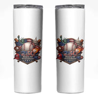 USA 250 Years Of Freedom Baseball Graphic Skinny Tumbler