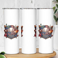 USA 250 Years Of Freedom Baseball Graphic Skinny Tumbler