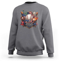 USA 250 Years Of Freedom Baseball Graphic Sweatshirt