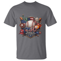 USA 250 Years Of Freedom Baseball Graphic T Shirt