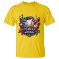 USA 250 Years Of Freedom Baseball Graphic T Shirt