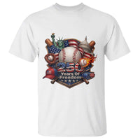 USA 250 Years Of Freedom Baseball Graphic T Shirt