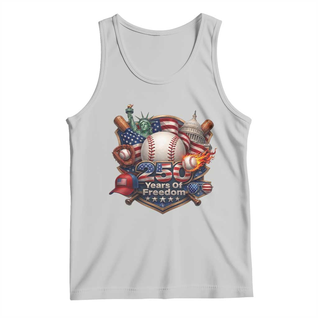USA 250 Years Of Freedom Baseball Graphic Tank Top