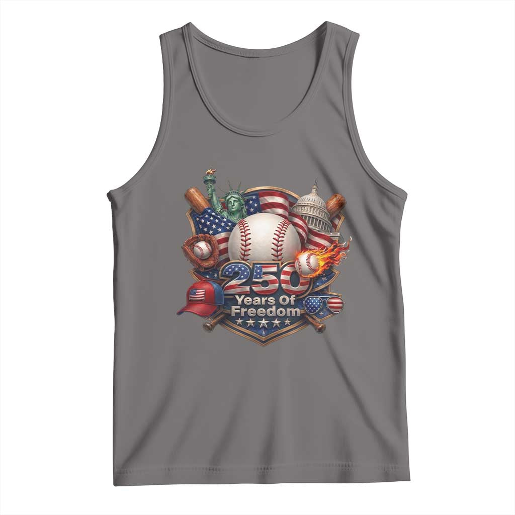 USA 250 Years Of Freedom Baseball Graphic Tank Top