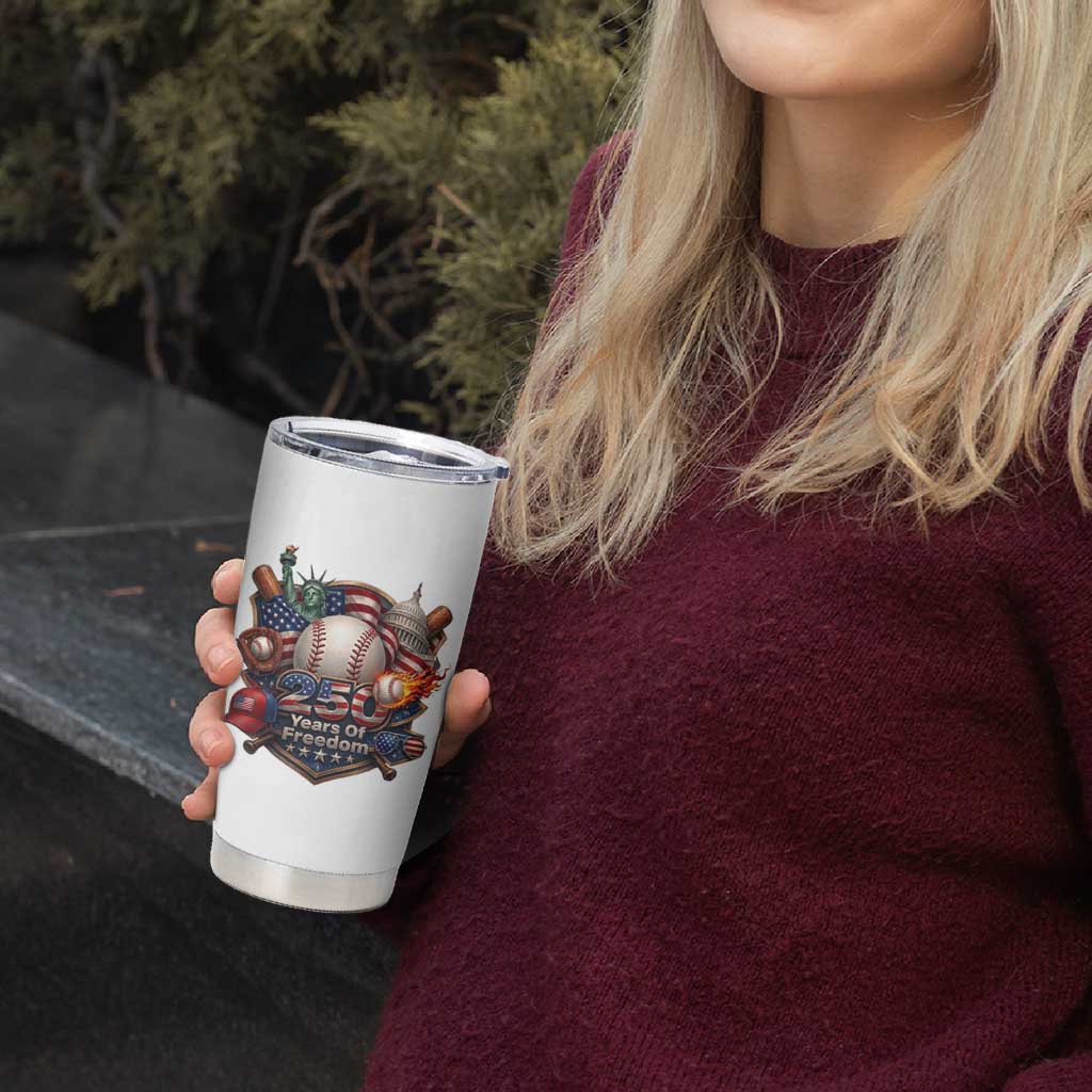 USA 250 Years Of Freedom Baseball Graphic Tumbler Cup