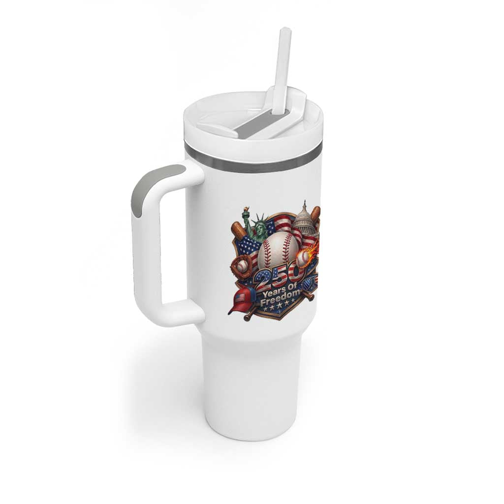 USA 250 Years Of Freedom Baseball Graphic Tumbler With Handle