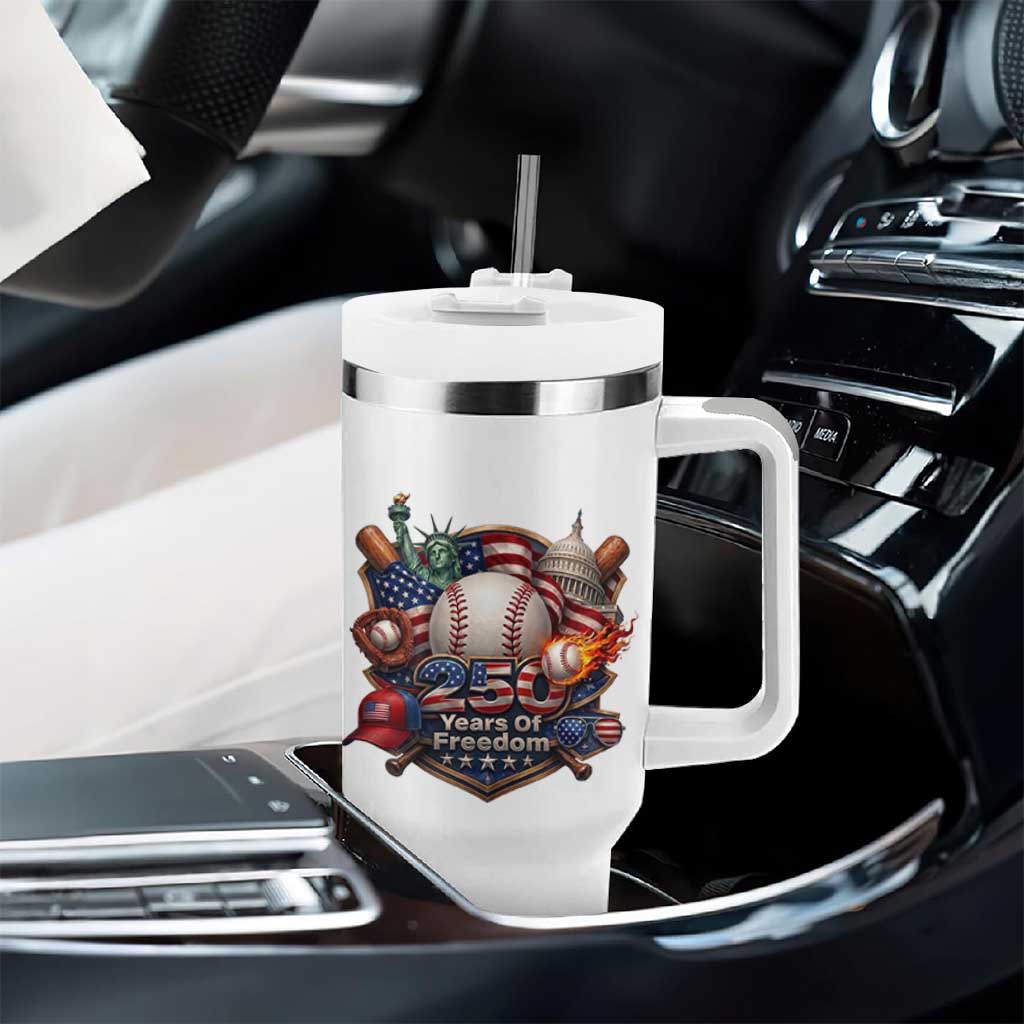 USA 250 Years Of Freedom Baseball Graphic Tumbler With Handle