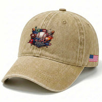 USA 250 Years Of Freedom Baseball Graphic Washed Cotton Baseball Cap