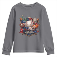 USA 250 Years Of Freedom Baseball Graphic Youth Sweatshirt