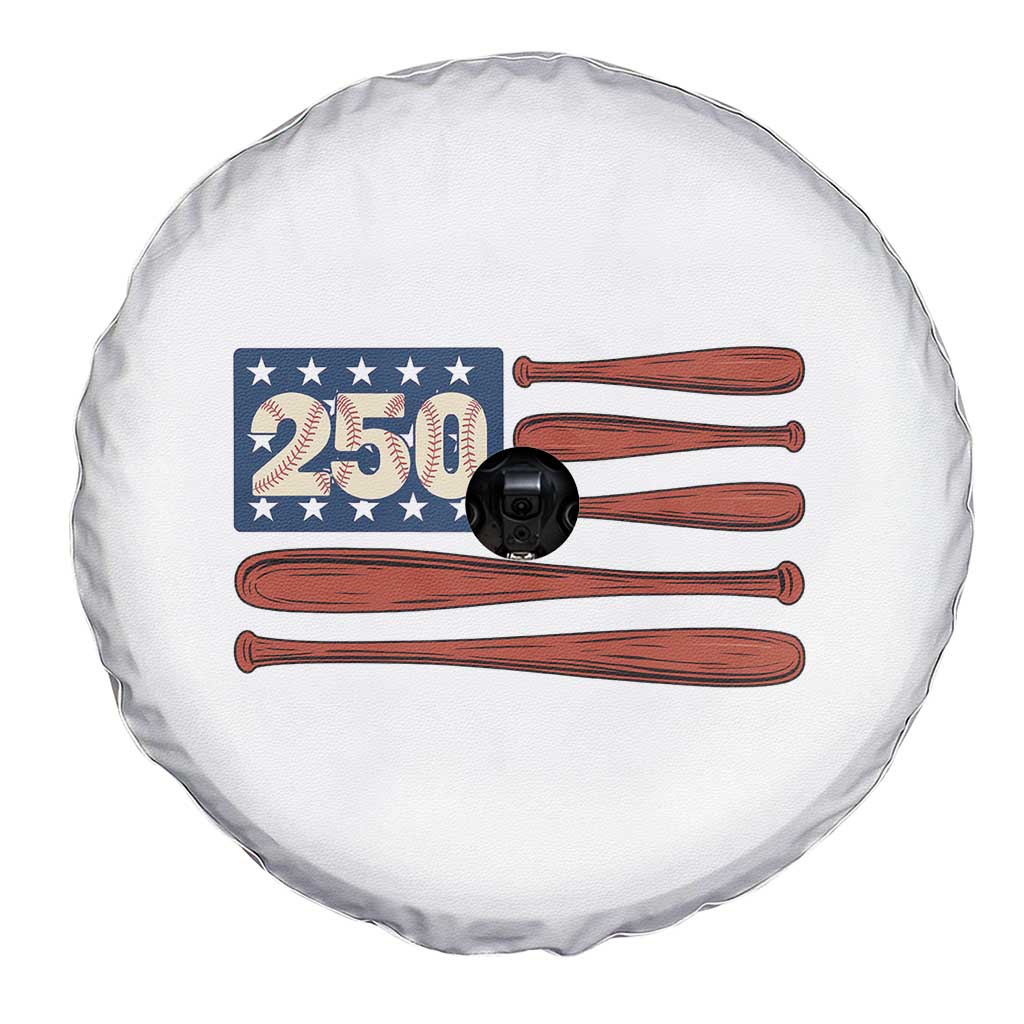 USA Flag Baseball Spare Tire Cover America 250th Anniversary Gift