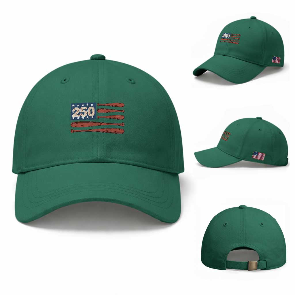 USA Flag Baseball Baseball Cap America 250th Anniversary Gift