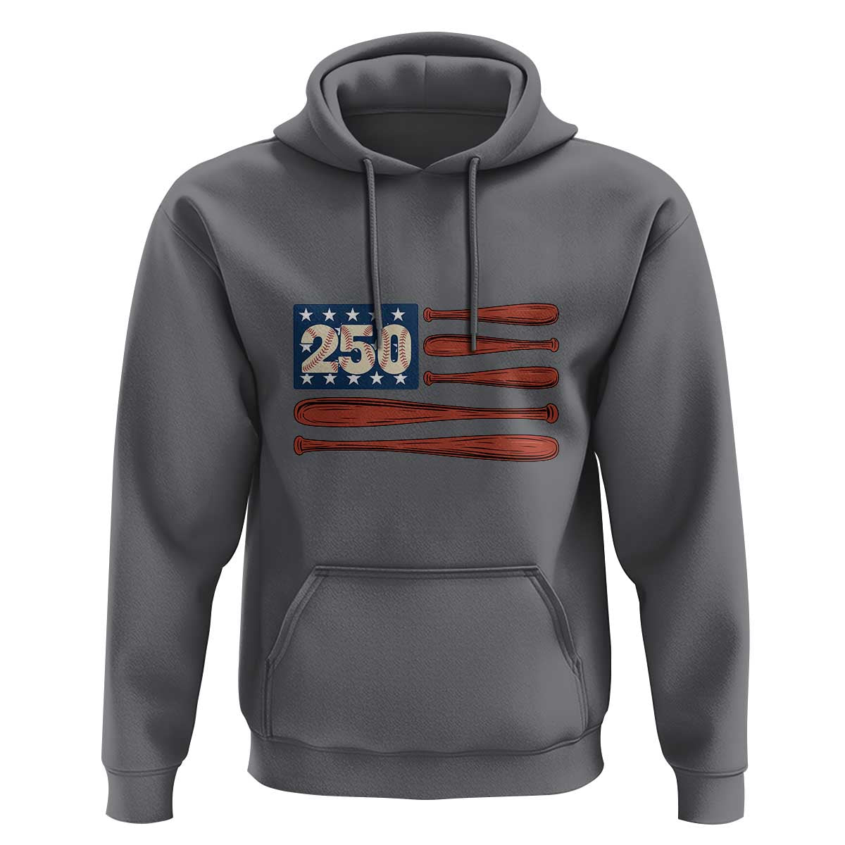USA Flag Baseball Hoodie America 250th Anniversary Gift