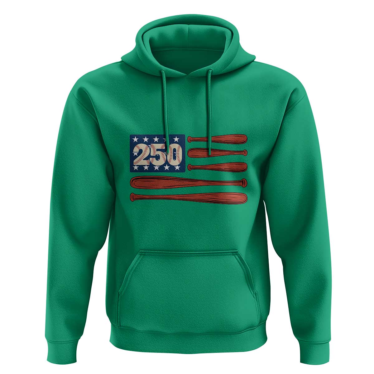 USA Flag Baseball Hoodie America 250th Anniversary Gift