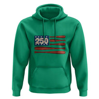 USA Flag Baseball Hoodie America 250th Anniversary Gift