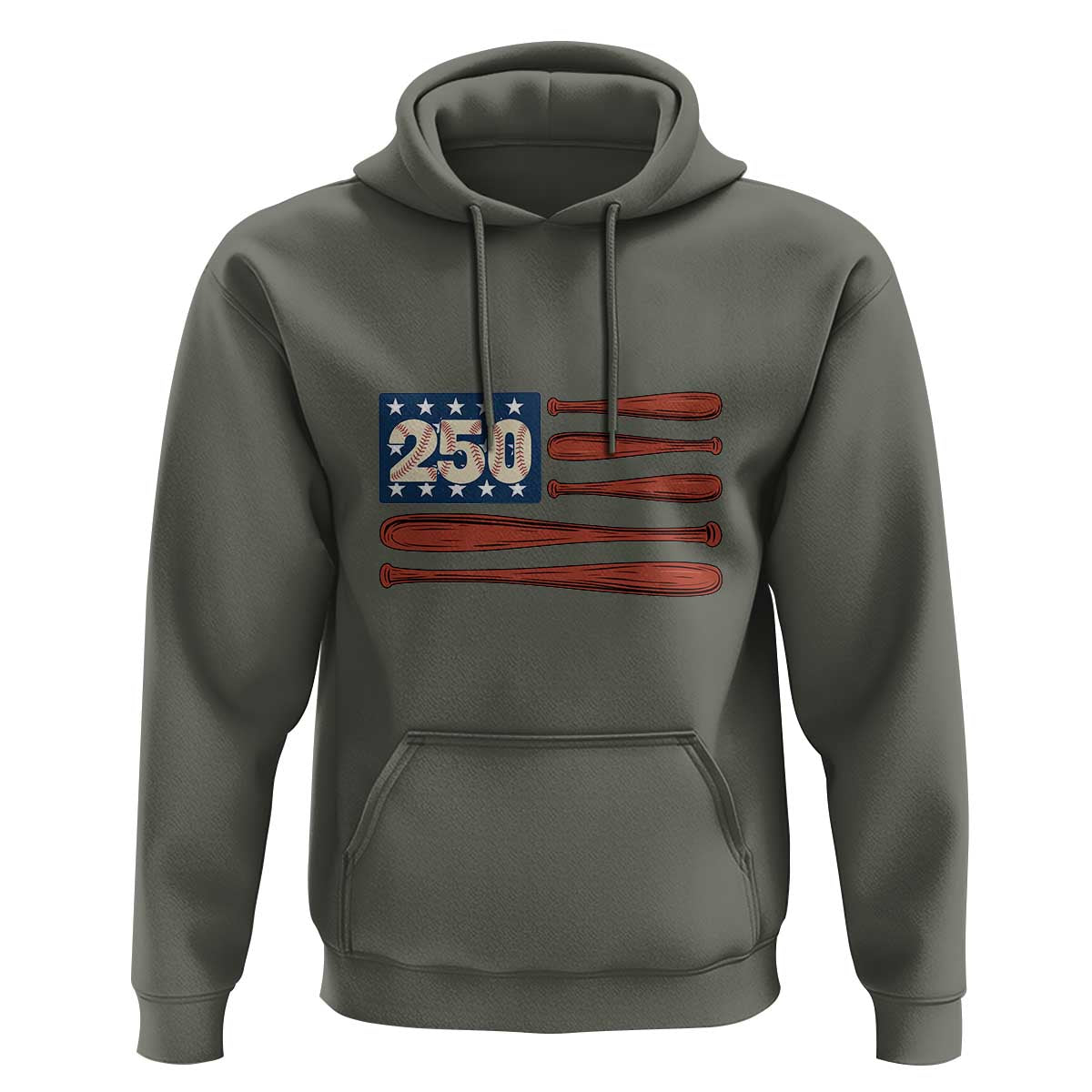 USA Flag Baseball Hoodie America 250th Anniversary Gift