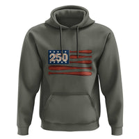 USA Flag Baseball Hoodie America 250th Anniversary Gift
