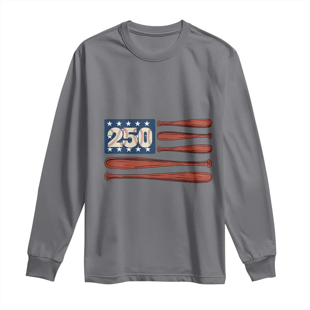 USA Flag Baseball Long Sleeve Shirt America 250th Anniversary Gift