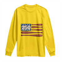 USA Flag Baseball Long Sleeve Shirt America 250th Anniversary Gift