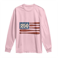 USA Flag Baseball Long Sleeve Shirt America 250th Anniversary Gift