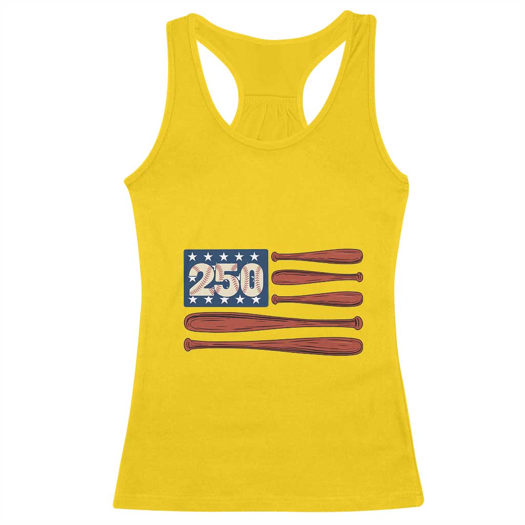 USA Flag Baseball Racerback Tank Top America 250th Anniversary Gift