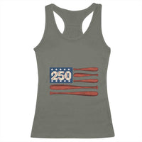 USA Flag Baseball Racerback Tank Top America 250th Anniversary Gift