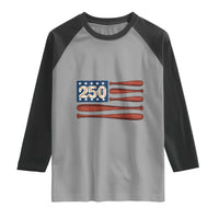 USA Flag Baseball Raglan Shirt America 250th Anniversary Gift