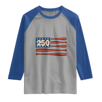 USA Flag Baseball Raglan Shirt America 250th Anniversary Gift