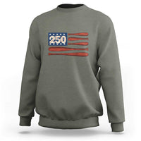 USA Flag Baseball Sweatshirt America 250th Anniversary Gift