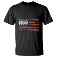 USA Flag Baseball T Shirt America 250th Anniversary Gift