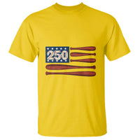 USA Flag Baseball T Shirt America 250th Anniversary Gift