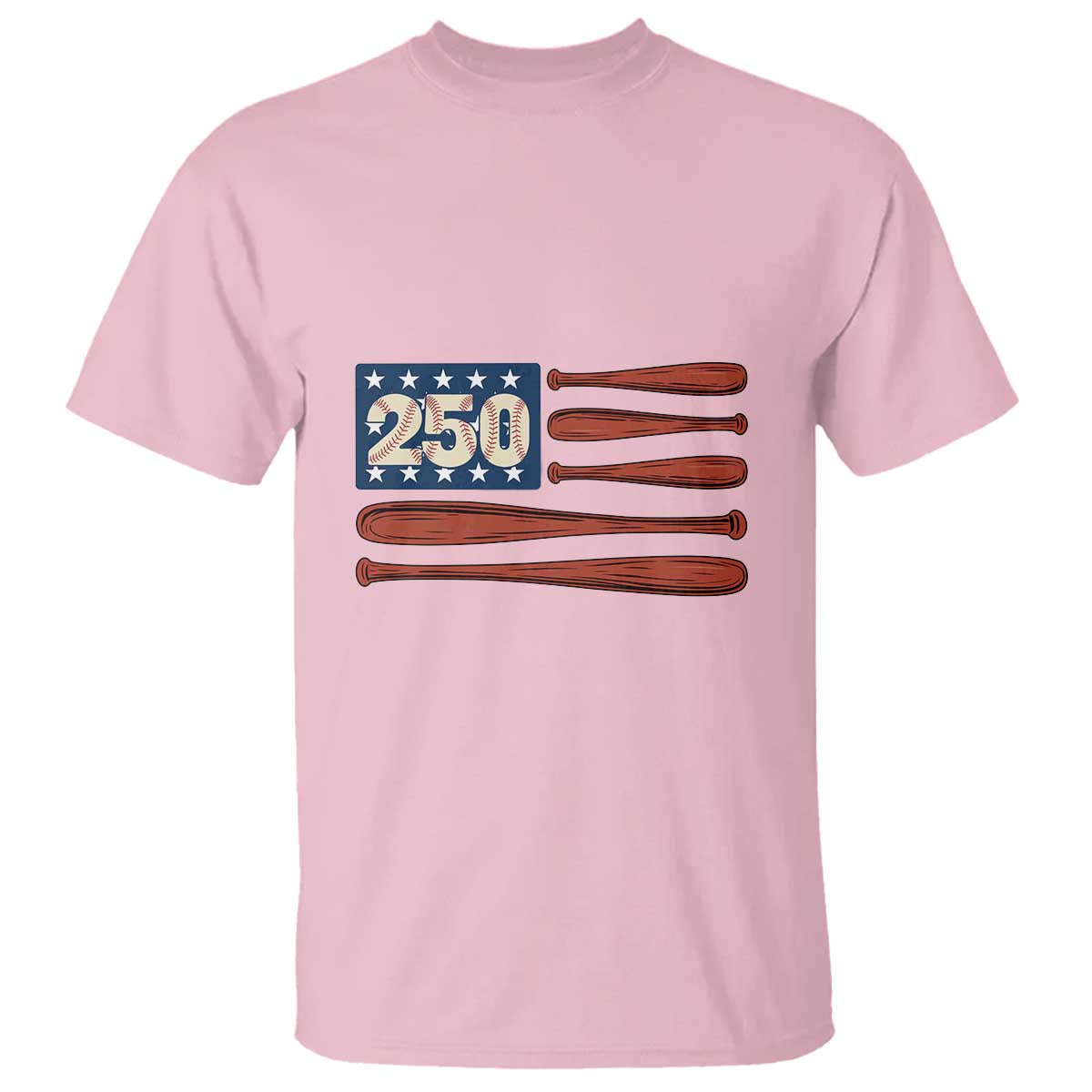 USA Flag Baseball T Shirt America 250th Anniversary Gift