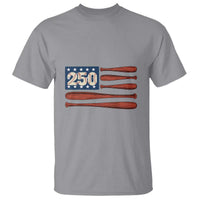 USA Flag Baseball T Shirt America 250th Anniversary Gift