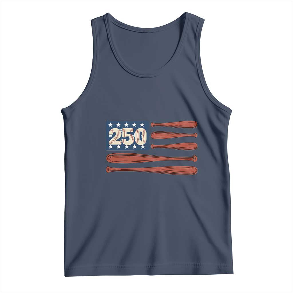 USA Flag Baseball Tank Top America 250th Anniversary Gift