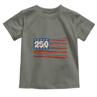 USA Flag Baseball Toddler T Shirt America 250th Anniversary Gift