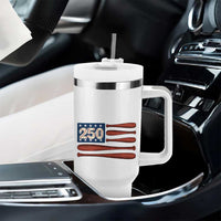 USA Flag Baseball Tumbler With Handle America 250th Anniversary Gift