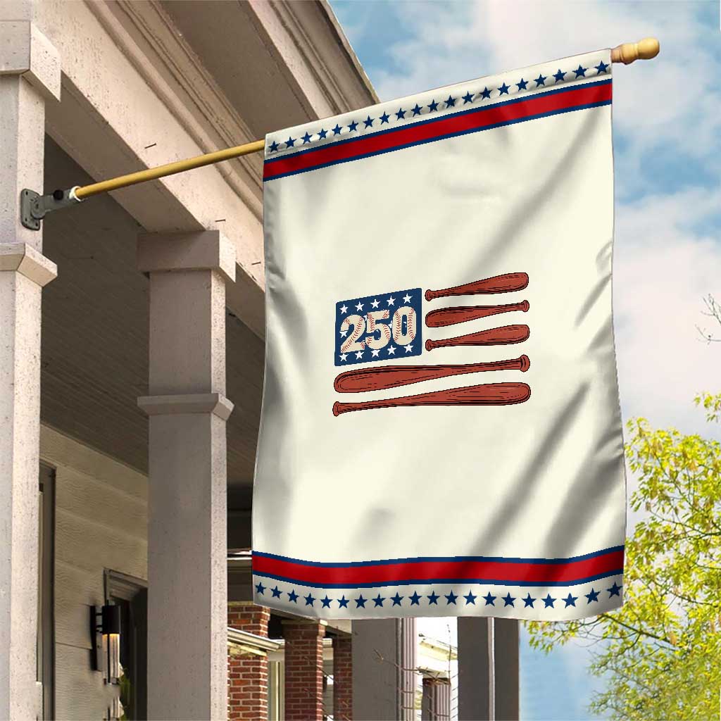 USA Flag Baseball Patriotic Garden Flag America 250th Anniversary Gift